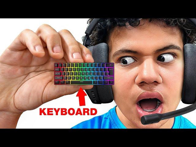 I Played Fortnite on World’s SMALLEST Keyboards