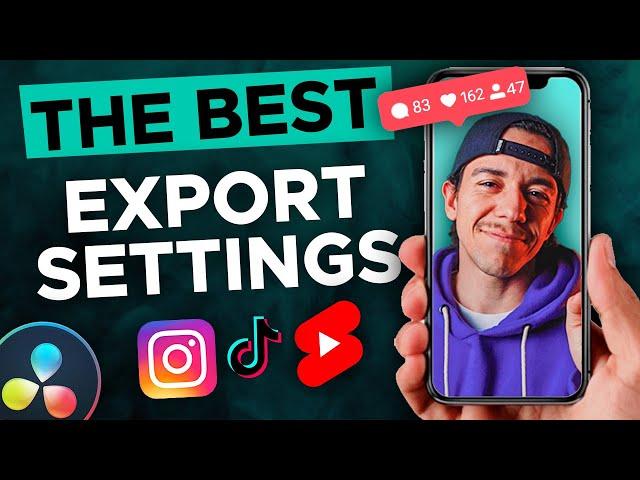 Best Video Settings for TikTok and Instagram - Davinci Resolve