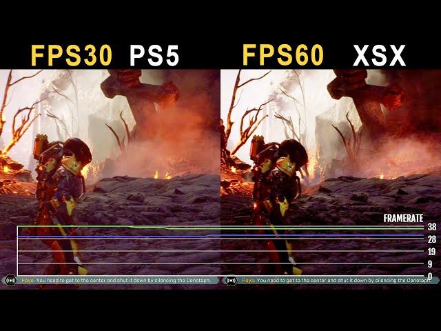 Anthem Xbox Series X 60 FPS Vs PS5 30 FPS Graphics Comparison / FPS Frames Comparison