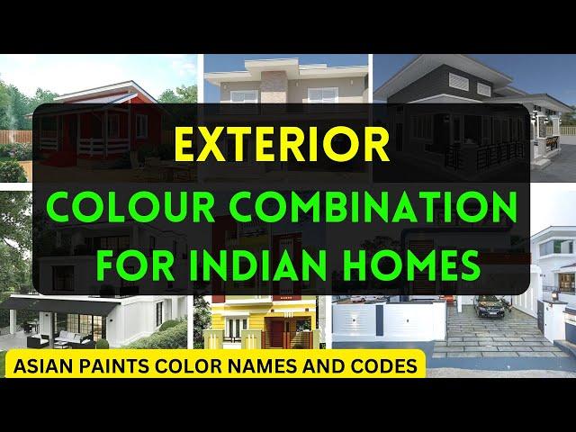 Exterior house painting color ideas / asian paints exterior colour combination / elevation colour