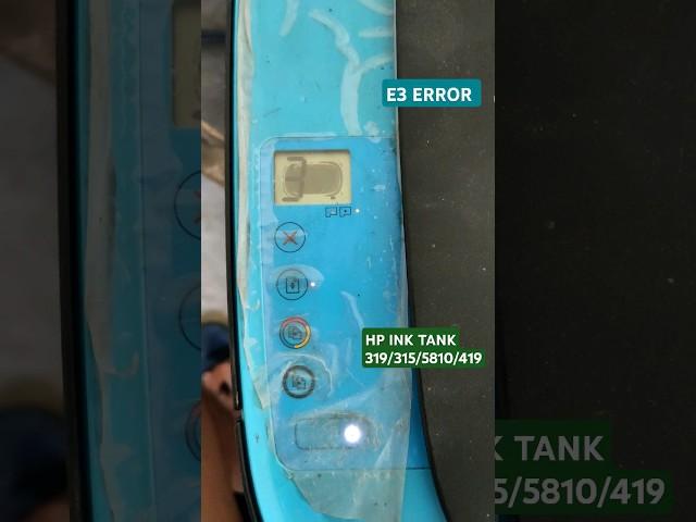 How To solve E3 error | Hp Ink Tank 319/315/5810/419 | Replace carriage cable(CPCA)  #subscribe 