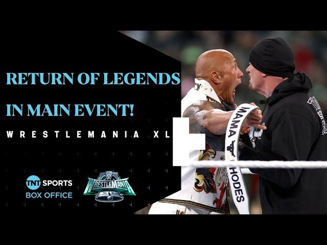 The Rock, John Cena, The Undertaker & Triple H appear at WrestleMania XL main event 