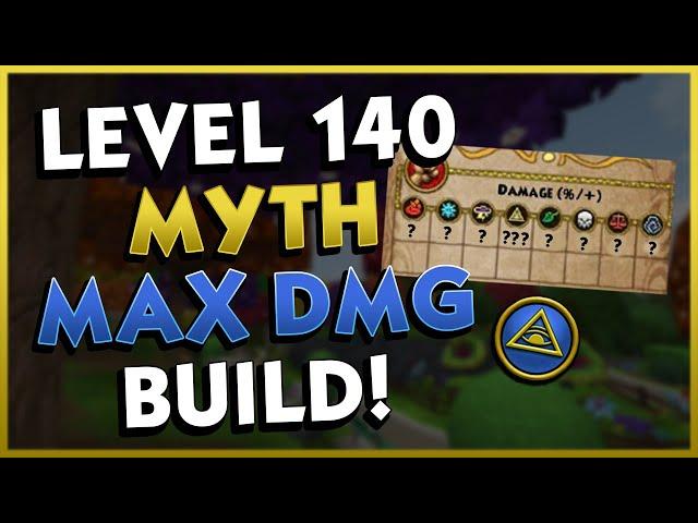 Wizard101: Level 140 Max Damage PVE Myth Build!