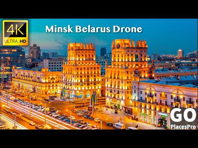 Minsk, Belarus - 4K UHD Drone Video