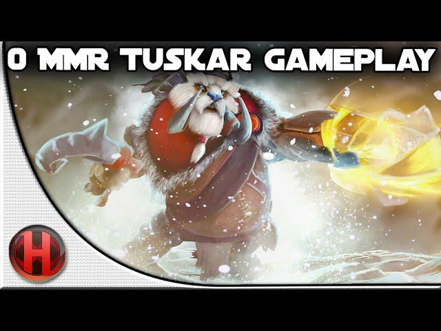 Dota 2 Fails - 0 MMR Tuskar Gameplay