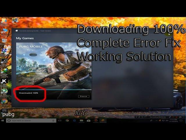 How To Fix PUBG Mobile Again and Again Downloading Error 100% Working