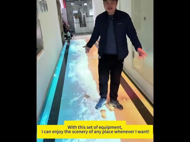 See The Future Of Flooring With The Interactive Projection Floor!#interactiveprojection