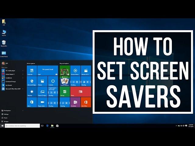 Windows 10 Tips & Tricks - How to Set Screen Savers