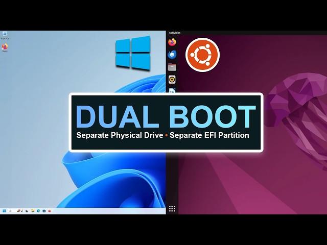 Dual Boot - Windows 11 and Ubuntu LTS | Separate Drive | Separate EFI Partition | Avoid Boot Issues