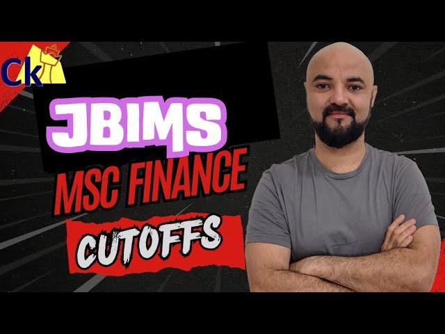 Cutoffs for JBIMS MSC finance MHRD for Open OBC SC ST NT Students