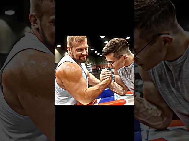 Devon Larratt showed real strength of Sarychev  #armwrestling #trending #devonlarratt #shorts