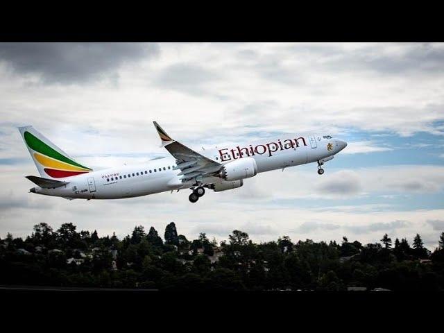 Voando de Ethiopian Airlines