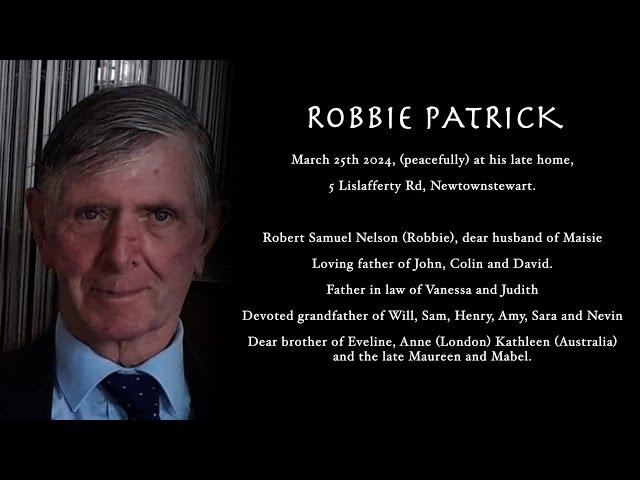 Robbie Patrick Funeral Service