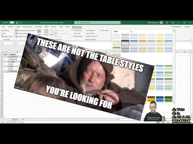 How to Re-Use Custom Excel Table Styles