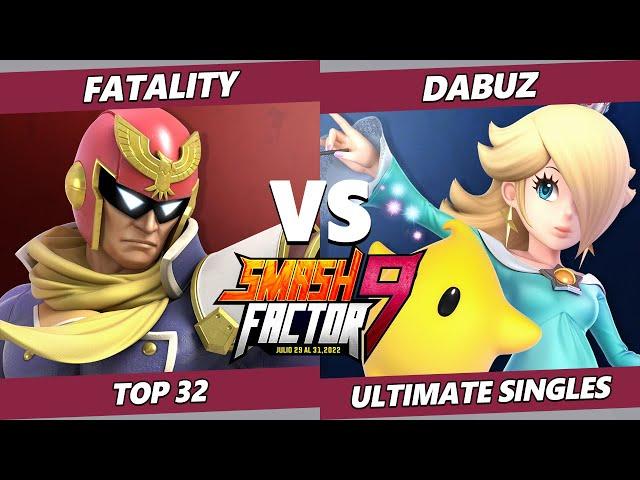 Smash Factor 9 - Fatality (Captain Falcon) Vs. Dabuz (Rosalina) SSBU Ultimate Tournament