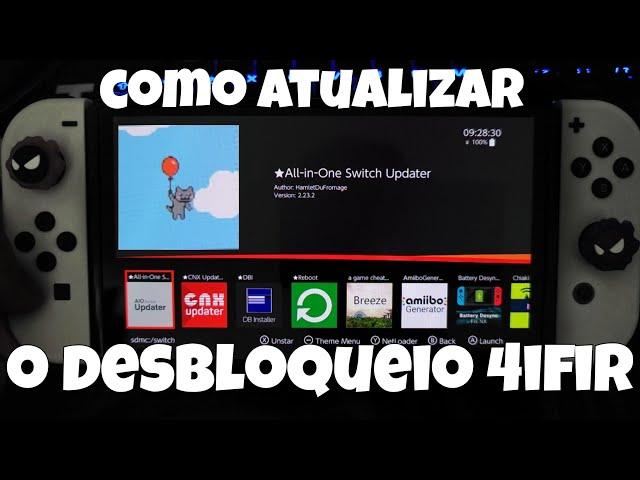 COMO ATUALIZAR O DESBLOQUEIO (4IFIR) PELO NINTENDO SWITCH + APLICATIVO MOD CD