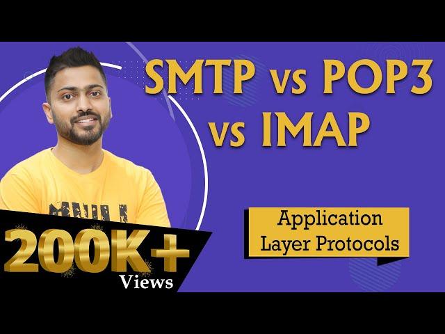 SMTP vs POP3 vs IMAP with real life example | All in 1 | Application layer Protocols