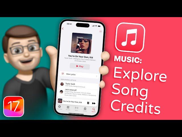 View Musician, Production and Song Credits in Apple Music on iOS 17