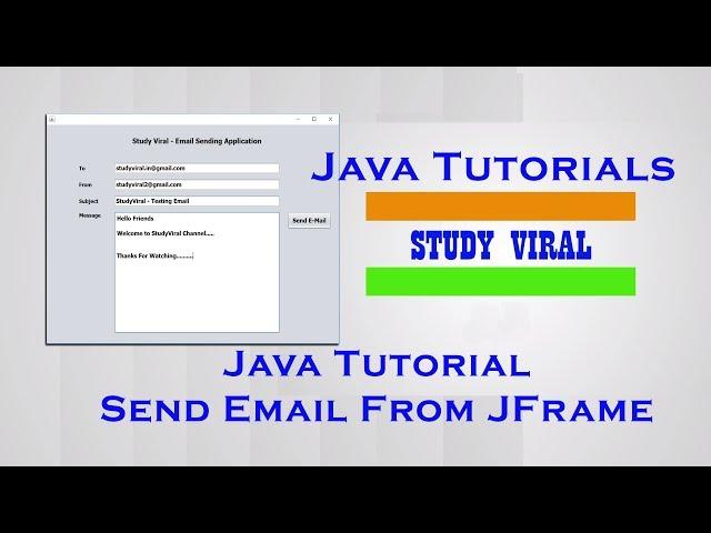 Java Swing Application for Sending E-Mail - StudyViral