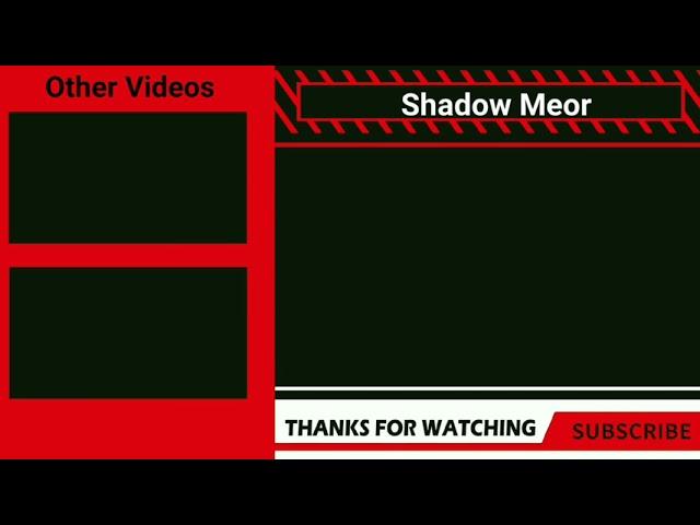 My New outro !!