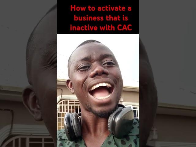 How to activate an inactive business with CAC #cacregistration #annualreturnfiling #businessname