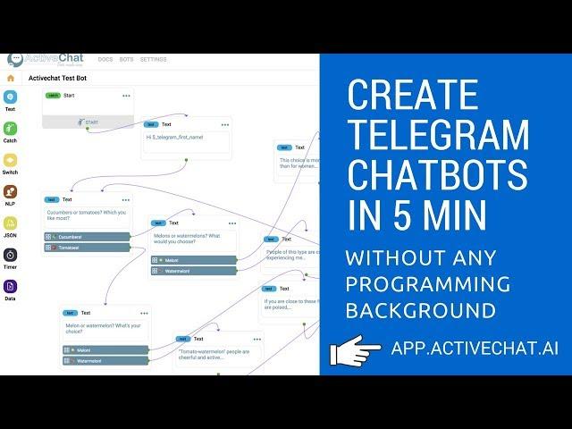 How to create Telegram chatbot in 5 minutes with no programming knowledge - Telegram bot tutorial