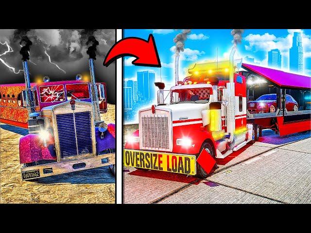 Repairing ABANDONED Transport Truck in GTA 5!