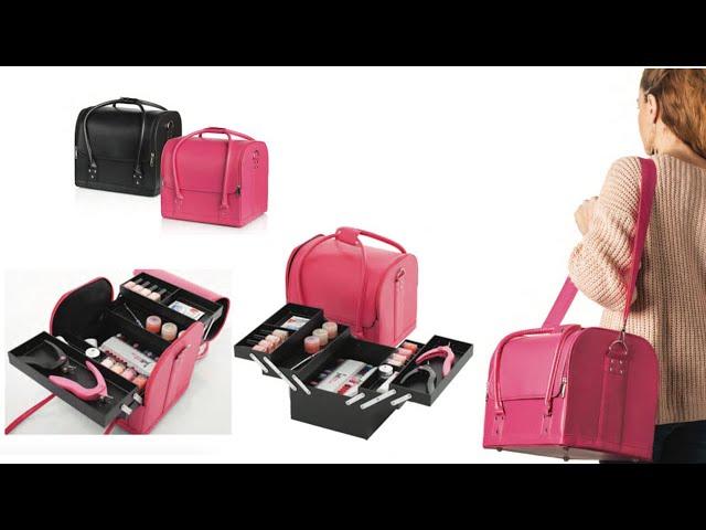 BORSA PER ESTETISTA TRACOLLA IN ECOPELLE NAILS PORTATILE TRUCCO MAKE UP ONICOTECNICA BEAUTY