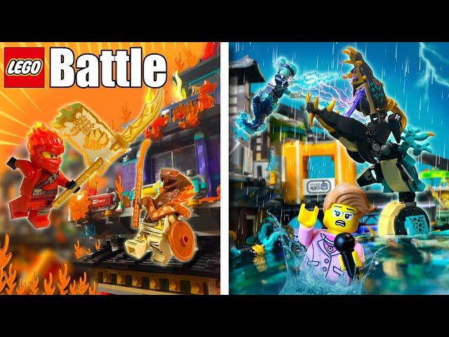 I Simulated NINJAGO Battles with LEGO...