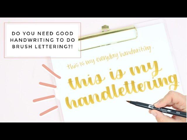 HANDWRITING vs. CALLIGRAPHY | My Hand Lettering Style | How To Handletter