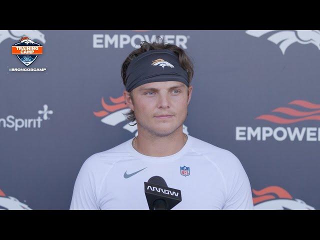 QB Zach Wilson on his approach to Broncos Camp: '[I'm] just doing my absolute best every single day'