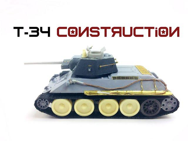 Building a T-34 from Zvezda in 1/72 scale