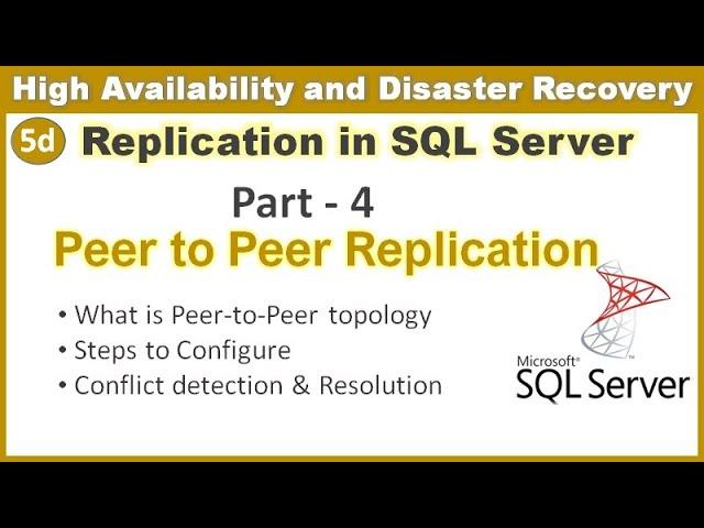 Replication in SQL server - Part 4 || Peer to Peer Replication || Ms SQL