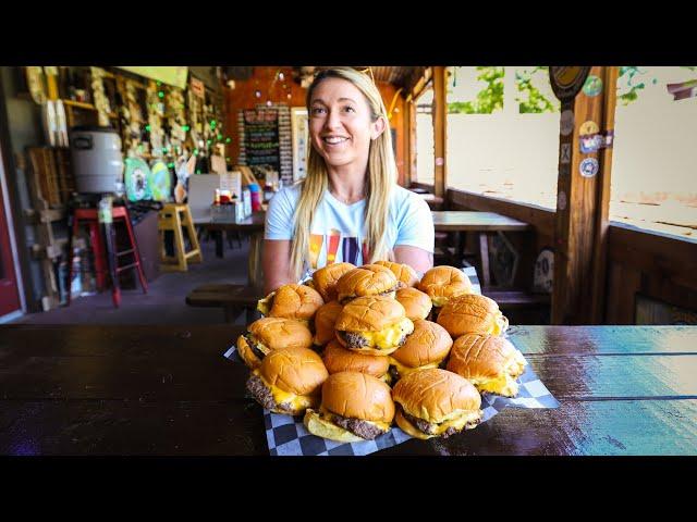 Trying To Eat 16 Cheeseburgers To Beat The Record at Jack Brown's