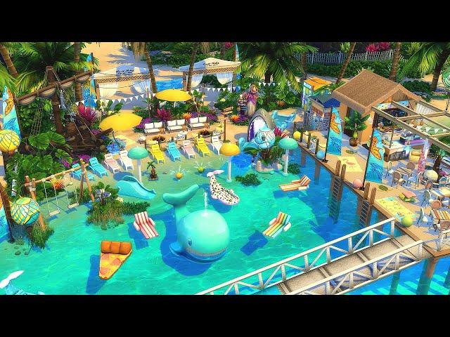 SULANI SPLASH PARK  Family Beach || The Sims 4: Stop Motion (No CC)