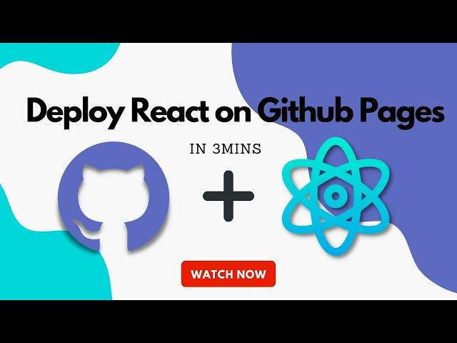 Deploy React project on Github Pages | In 3mins 