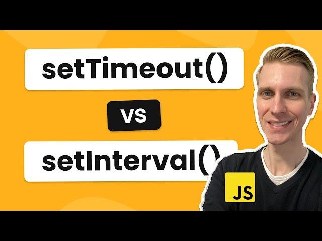 Timers in JavaScript (setTimeout & setInterval)