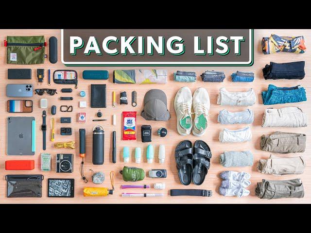 The Ultimate Vacation Packing List | 72 Essentials For Minimalist Carry On Travel