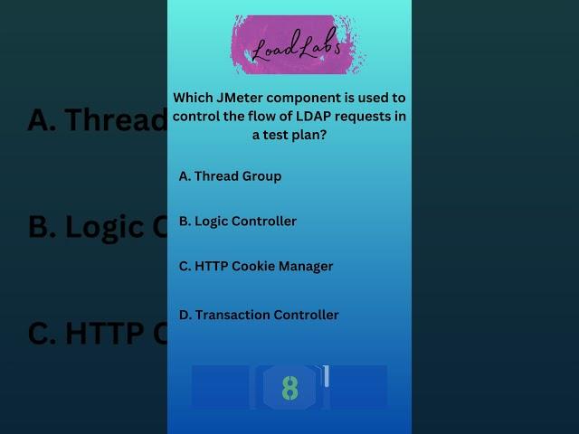 Which JMeter component is used to control the flow of LDAP requests in a test plan?