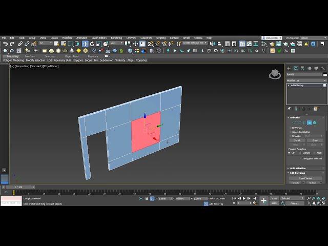 Making Door And Window Cut-out In wall in 3ds Max || Easy Method || Ring & Connect