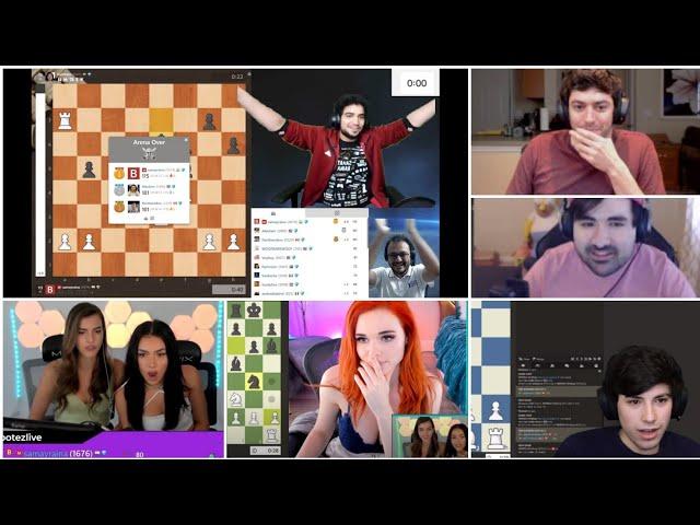 Twitch Chess Streamers Talk about @SamayRainaOfficial  in Botez Bullet Tournament