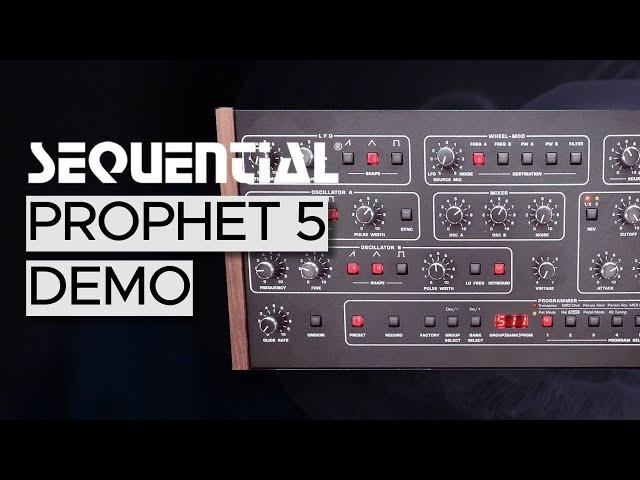 Sequential Prophet 5 Sound Demo (no talking) with Presets for Ambient and Techno