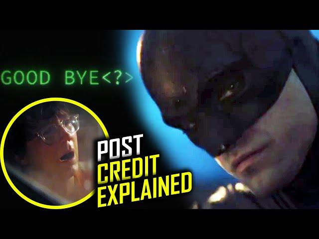 The Batman Post Credit Scene Riddler Message Explained