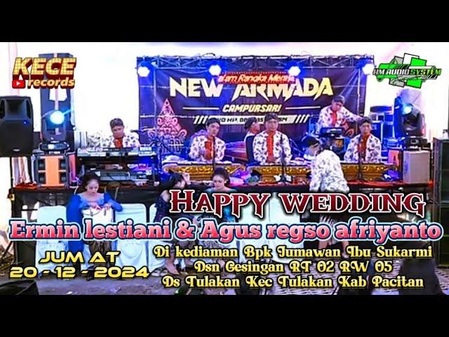  live wedding Ermin & Agus - New Armada - rmh Bpk Jumawan Ibu Sukarmi - Gesingan,Tulakan,Pacitan