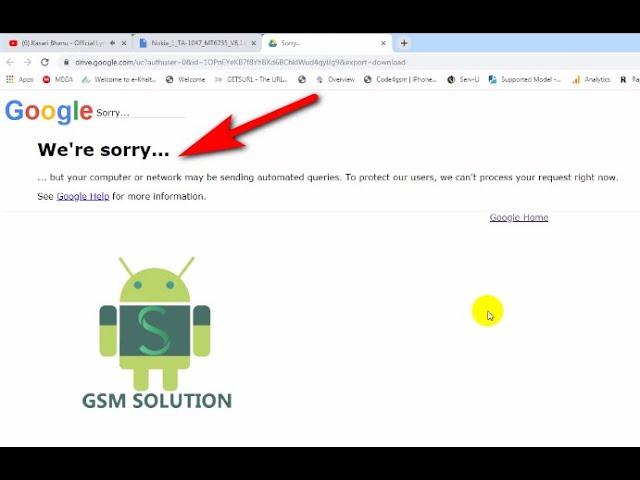 How To Fix Google Drive Say' We're Sorry' Download File