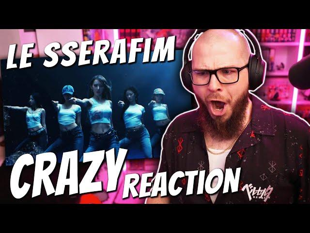 FIRST TIME Reacting to LE SSERAFIM (르세라핌) 'CRAZY' M/V