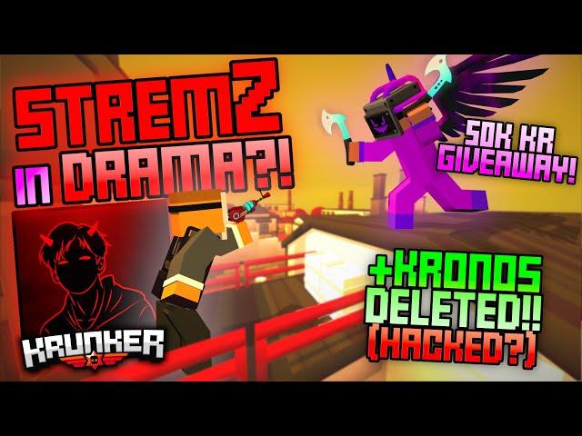 STREMZ IN DRAMA?! MASSIVE CLAN DELETED!? (50K KR GIVEAWAY!) | Krunker.io News