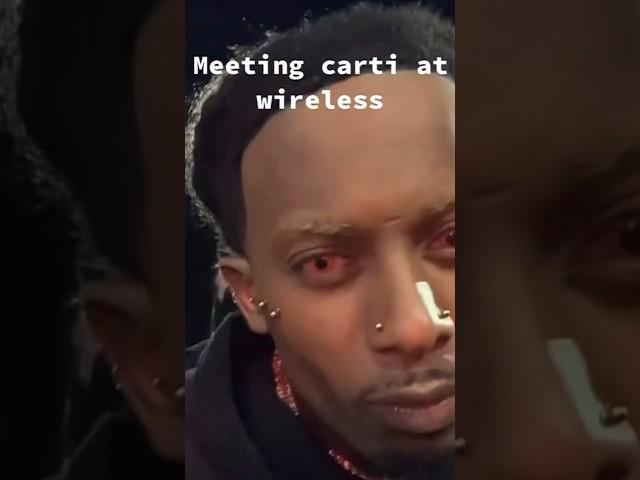 Carti takes pictures with fans after Wireless performance #playboicarti #opiumlabel