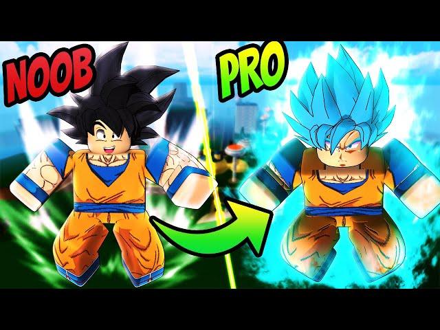 Becoming Super Saiyan Blue Goku In One Video Dragon Blox Ultimate