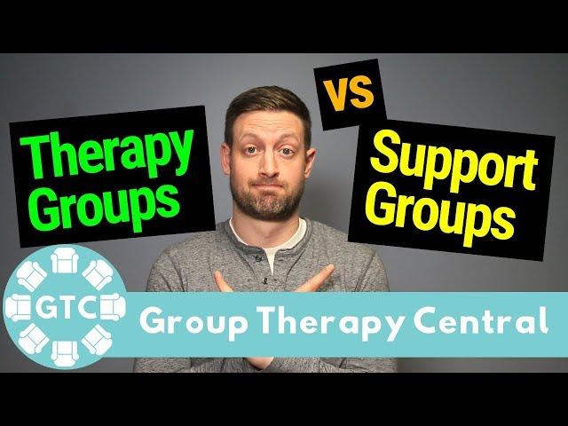 Difference bewtween Therapy Groups and Support Groups, Group Therapy Central, Nate Page, PhD, LP